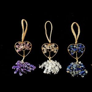 Tree of Life Heart Car Charms